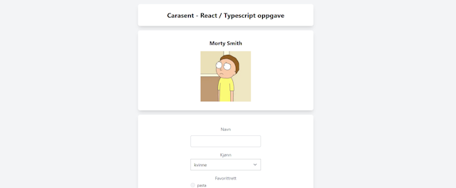 Carasent React Typescript